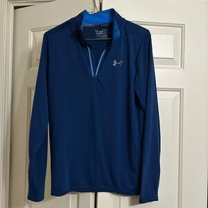 Under Armour Men’s small long sleeve half-zip pullover, 3 pieces